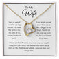 To My Wife - I'm Sorry - Forever Love Necklace