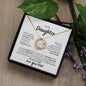 Daughter- Never Forget - Forever Love Necklace