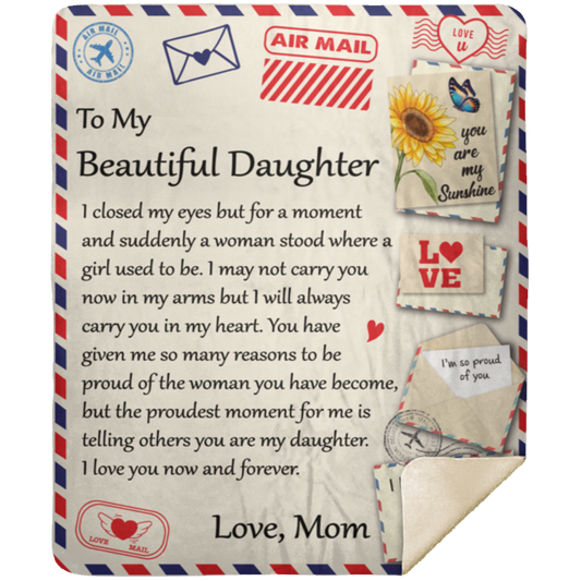 Letter Blanket - To My Daughter