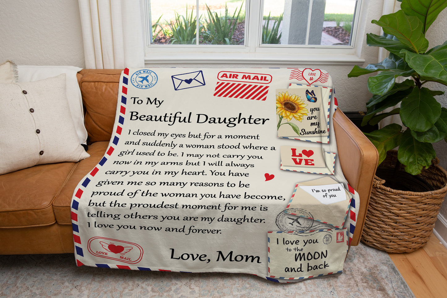 Letter Blanket - To My Daughter