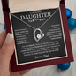 To My Daughter - Straighten Your Crown - Forever Love Necklace