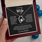 To My Wife - Can't Live Without You - Forever Love Necklace