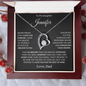 To My Daughter - I  Love You Forever - Forever Love Necklace