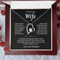 To My Wife - Can't Live Without You - Forever Love Necklace