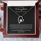 To My Daughter -  Forever My Little Girl - Forever Love Necklace