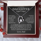 To My Daughter - Straighten Your Crown - Forever Love Necklace