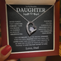 To My Daughter - Straighten Your Crown - Forever Love Necklace