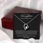 To My Daughter -  Forever My Little Girl - Forever Love Necklace