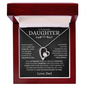 To My Daughter - Straighten Your Crown - Forever Love Necklace