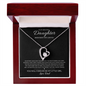 To My Daughter -  Forever My Little Girl - Forever Love Necklace