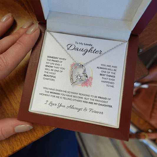 I Am Proud Of The Woman You Have Become- Daughter , Forever Love Necklace