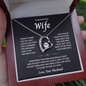 To My Wife - Can't Live Without You - Forever Love Necklace