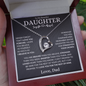 To My Daughter - Straighten Your Crown - Forever Love Necklace