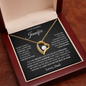 To My Daughter - I  Love You Forever - Forever Love Necklace
