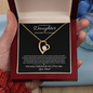 To My Daughter -  Forever My Little Girl - Forever Love Necklace