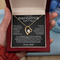 To My Daughter - Straighten Your Crown - Forever Love Necklace