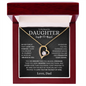 To My Daughter - Straighten Your Crown - Forever Love Necklace