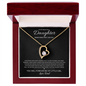 To My Daughter -  Forever My Little Girl - Forever Love Necklace