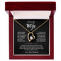 To My Wife - Can't Live Without You - Forever Love Necklace