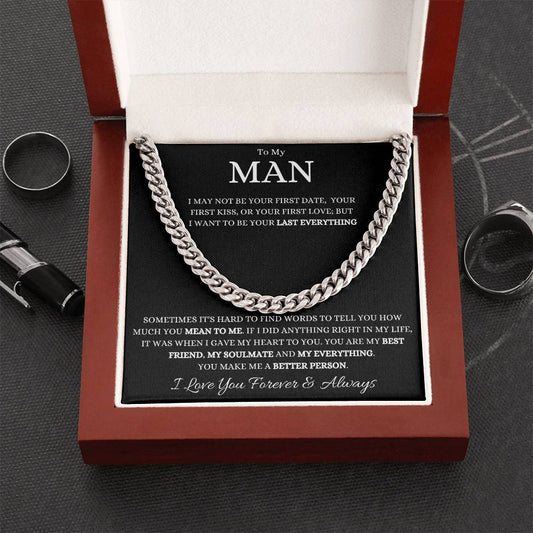 To My Man - Forever And Always, Birthday Gift, Soulmate Gift, Valentine's Day Gift, Christmas Gift, Father's Day Gift, Graduation Gift
