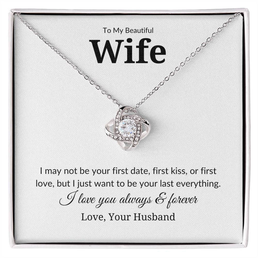 I Love You Forever - Love Knot Necklace