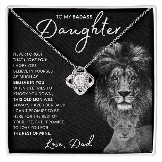 Badass Daughter - Love Knot Necklace