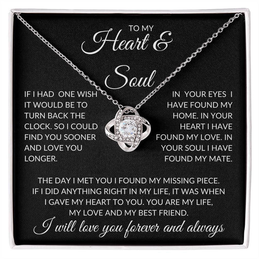 Heart & Soul Love Knot Necklace
