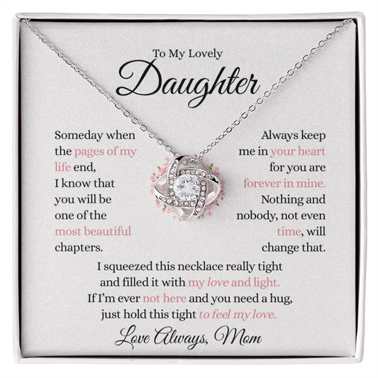 To Daughter - Beautiful Chapter - Love Knot Necklace