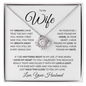 To My Wife - You Took My Breath Away -Love Knot  Necklace WB