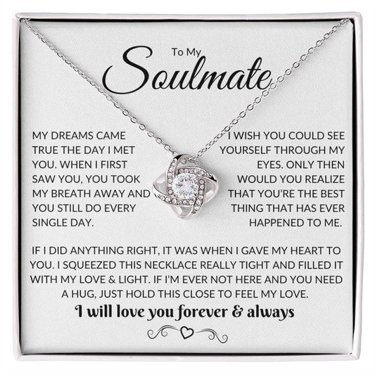 Soulmate -Forever & Always - Love Knot Necklace