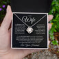 To My Wife - You Took My Breath Away - Love Knot  Necklace