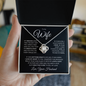 To My Wife - You Took My Breath Away - Love Knot  Necklace