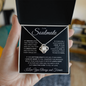 To My Soulmate - You Took My Breath Away - Love Knot  Necklace