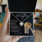 Daughter - Never Forget That I Love You - Love Knot Necklace
