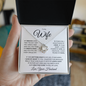 To My Wife - You Took My Breath Away -Love Knot  Necklace WB