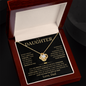 To My Daughter - I Believe In You - Love Knot Necklace