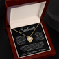 To My Soulmate - You Took My Breath Away - Love Knot  Necklace