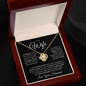 To My Wife - You Took My Breath Away - Love Knot  Necklace