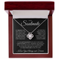 To My Soulmate - You Took My Breath Away - Love Knot  Necklace