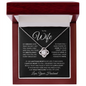 To My Wife - You Took My Breath Away - Love Knot  Necklace