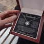 To My Soulmate - You Took My Breath Away - Love Knot  Necklace