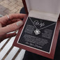 To My Wife - You Took My Breath Away - Love Knot  Necklace
