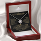 To My Daughter - I Believe In You - Love Knot Necklace