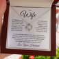 To My Wife - You Took My Breath Away -Love Knot  Necklace WB