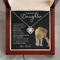 Daughter - Never Forget That I Love You - Love Knot Necklace