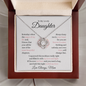 To Daughter - Beautiful Chapter - Love Knot Necklace