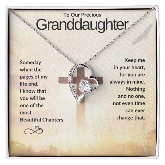 To Our Precious Granddaughter - Forever Love Necklace