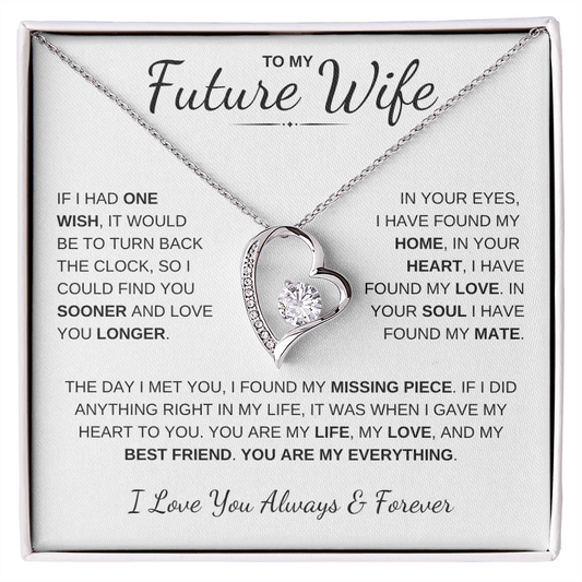 To My Future Wife – My Missing Piece - Forever Love Necklace