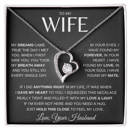 To My Wife - Found My Forever - Forever Love Necklace