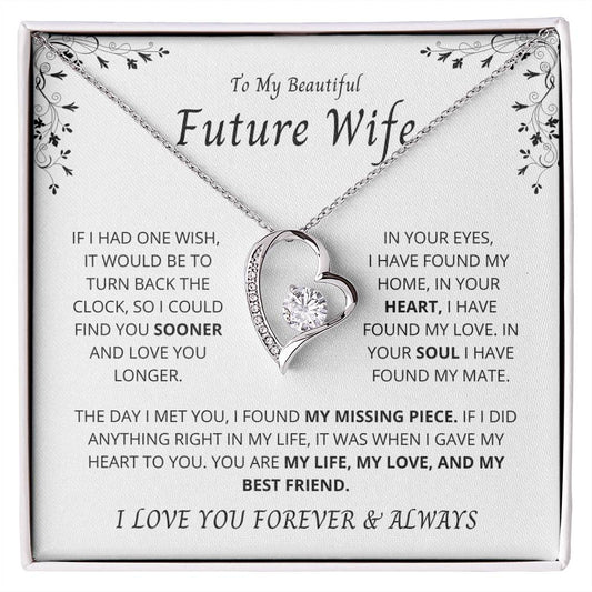 Gift for Future Wife "My Best Friend" Forever Love Necklace